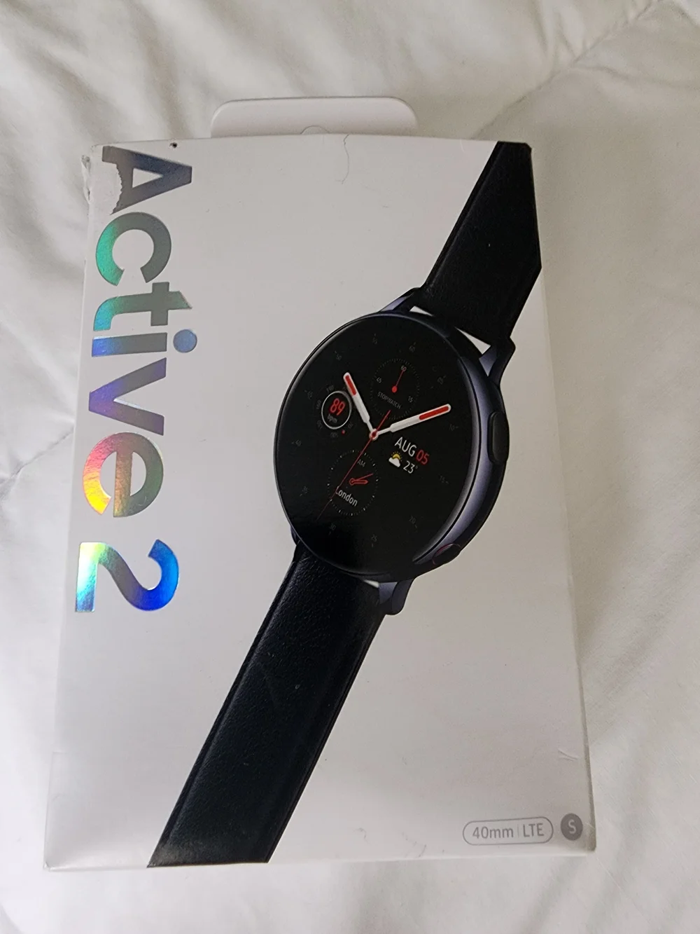 Samsung Active2 Smartwatch in Black with Black Strap